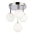 Dainolite Megallan 4 Light 11" Wide Semi-Flush Ceiling Fixture Polished Chrome