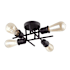 Dainolite Nebraska 4 Light 18" Wide Semi-Flush Ceiling Fixture Espresso