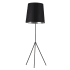 Dainolite Oversized Drum Single Light 66" Tall Tripod Floor Lamp Matte Black