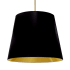 Dainolite Oversized Drum 26" Wide Pendant Black / Gold