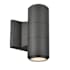 Dainolite Oslo 2 Light 11" Tall Outdoor Wall Sconce Matte Black