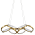Dainolite Philo 26" Wide LED Ring Chandelier Aged Brass