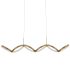 Dainolite Philo 40" Wide LED Suspension Linear Pendant Aged Brass