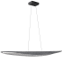 Dainolite Pinkerton 51" Wide LED Linear Pendant Matte Black / Grey