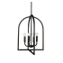 Dainolite Pamela 4 Light 16" Wide Pendant Matte Black