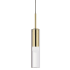 Dainolite Palmer 3" Wide Mini Pendant Aged Brass