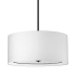Dainolite Porscha 4 Light 22" Wide Pendant Matte Black / White