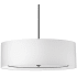 Dainolite Porscha 6 Light 40" Wide Pendant Matte Black / White