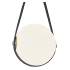 Dainolite Persis 12" Wide LED Pendant White / Aged Brass