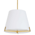 Dainolite Preston 4 Light 20" Wide Tapered Shade Pendant White