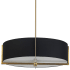 Dainolite Preston 4 Light 26" Wide Pendant Aged Brass / Black