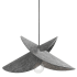 Dainolite Petale 20" Wide Pendant Grey