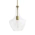 Dainolite Petalite 10" Wide Pendant Aged Brass