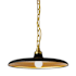Dainolite Quentin 18" Wide Pendant Matte Black / Aged Brass / Gold
