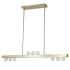 Dainolite Raleigh 9 Light 42" Wide Linear Pendant Aged Brass / White
