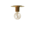 Dainolite Roswell 8" Wide Semi-Flush Ceiling Fixture Aged Brass