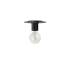 Dainolite Roswell 8" Wide Semi-Flush Ceiling Fixture Matte Black