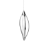 Dainolite Selene 5" Wide LED Abstract Mini Pendant Polished Chrome