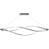 Dainolite Seli Single Light 72" Wide LED Chandelier Satin Chrome