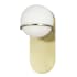 Dainolite Sofia 12" Tall Wall Sconce Aged Brass / White