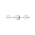 Dainolite Sofia 3 Light 23" Wide Bathroom Vanity Light Aged Brass