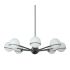 Dainolite Sofia 8 Light 38" Wide Chandelier Matte Black