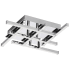 Dainolite Summit 6 Light 15" Wide Integrated LED Semi-Flush Ceiling Fixture Polished Chrome