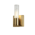 Dainolite Tube 8" Tall bathroom Sconce Aged Brass