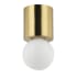 Dainolite Theron 5" Wide Semi-Flush Ceiling Fixture Aged Brass