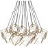 Dainolite Thomson 16 Light 34" Wide Abstract Chandelier Gold