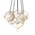 Dainolite Thomson 6 Light 21" Wide Abstract Chandelier Gold