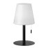 Dainolite Tinsley 12" Tall LED Accent Table Lamp Matte Black / White