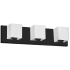 Dainolite Verona 3 Light 19" Wide Bathroom Vanity Light Matte Black
