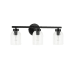 Dainolite Vienna 3 Light 21" Wide Vanity Light Matte Black