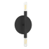 Dainolite Wand 2 Light 9" Tall Wall Sconce Matte Black