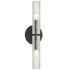 Dainolite Wand 2 Light 21" Tall Wall Sconce Matte Black