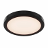 DALS Lighting Radiance 12" Wide Flush Mount Drum Ceiling Fixture Black