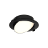 DALS Lighting Fusion 6" Integrated LED Adjustable Canless Recessed Light Black