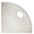 Daltile 5-1/4" Wide Corner Shelf from the Bath Accessories Collection Gray