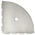 Daltile 9-1/8" Wide Corner Shelf from the Bath Accessories Collection Gray