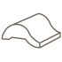 Daltile Keystones - 1" x 1" Pool Nose Floor Tile - Unpolished Tile Visual Elemental Tan Speckle