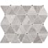 Daltile Limestone - 3" x 3" Triangle Floor and Wall Tile - Polished Visual - Sold by Sheet (1 SF/Sheet) Chenille White