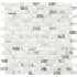 Daltile Marble - 1" x 1" Rectangle Floor and Wall Tile - Polished Visual - Sold by Sheet (1 SF/Sheet) Venetian Calacatta