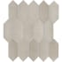 Daltile Miramo - 12" x 12" Parallelogram Wall Tile - Glossy Visual - Sold by Sheet (0.73 SF/Sheet) Sand