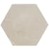 Daltile Perpetuo - 8" Hexagon Floor and Wall Tile - Matte Visual - Sold by Carton (9.27 SF/Carton) ELEGANT BEIGE