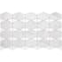 Daltile Perfit Mosaix - 18" x 12" Geometric Floor and Wall Tile - Polished Visual - Sold by Carton (1.34 SF/Carton) Saran White / Thassos