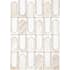 Daltile Perfit Mosaix - 18" x 12" Mosaic Floor and Wall Tile - Polished Visual - Sold by Carton (1.6 SF/Carton) Namaste / Thassos