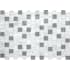 Daltile Perfit Mosaix - 1" x 1" Square Floor and Wall Tile - Polished Visual - Sold by Carton (1.55 SF/Carton) White Carrara / Glass