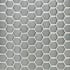 Daltile Metallica - 1" x 1" Hexagon Mosaic Wall Tile - Polished Metal Visual Brushed Stainless Steel