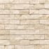 Daltile Travertine - 1" x 2" Brick Joint Mosaic Wall Tile - Textured Travertine Visual - Sold by Sheet (1 SF/Sheet) Baja Cream
